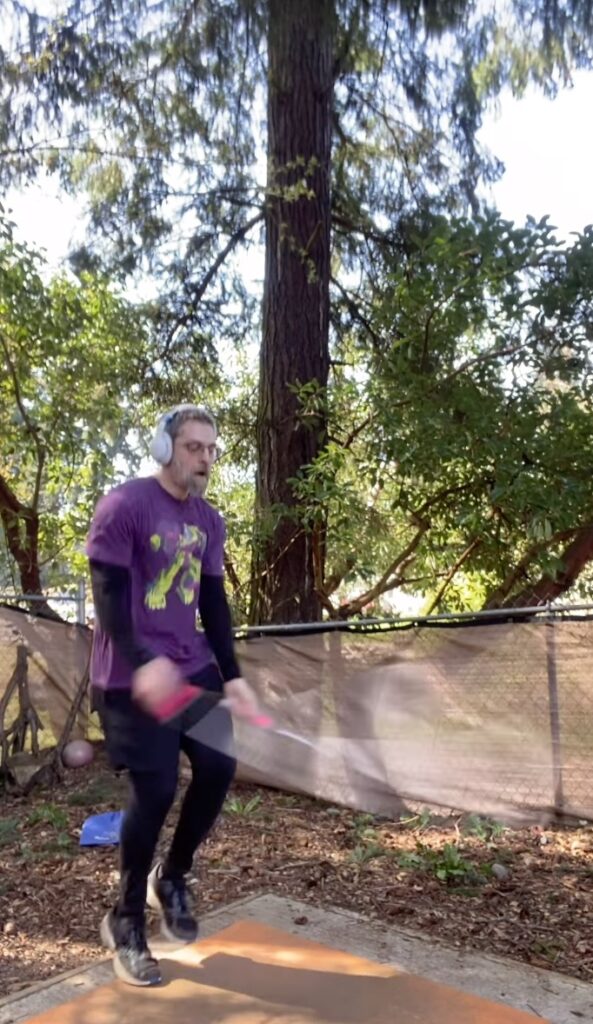 Richard Head skipping with his @kathyjumps beaded jump rope