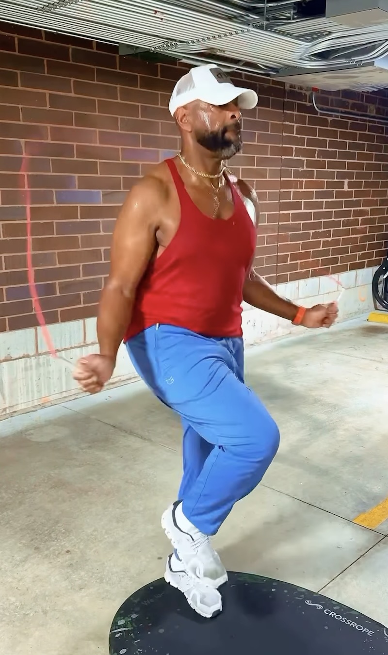 Nick Smith jumping rope